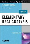 Elementary Real Analysis