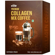 Elite Premium Collagen Mix Coffee Vertical Bar Fat Burning Vertical Bar Skin Glow Vertical Bar Sugar-Free (120g)