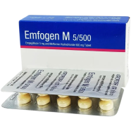 Emfogen M 5 mg, 500 mg Tablet–10's Strip
