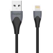 Energizer USB To Lightning Bicolor Cable 1.2m - Black - C61LIGBK4