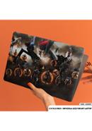 Epic Fight Scene Of Avengers Infinity War Laptop Sticker image