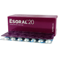 Esoral 20 mg 14's Strip Tablet icon