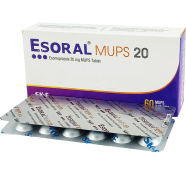 Esoral MUPS 20 mg MUPS 12's Strip Tablet icon