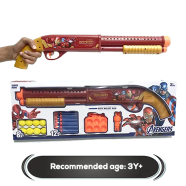Eva Soft Dart Target Toy For Kids 1 Pcs Gun 12 Pcs Soft Dart 8 Pcs Soft Blaster Ball Withn Bat Case (gun_ball_bullet_1117) Red - 356237383 icon