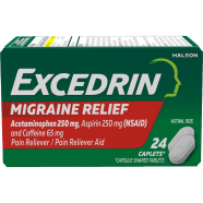 Excedrin Migraine Medicine Caplets For Migraine Headache Relief 24 Count