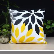Exclusive Cushion Cover, Black, Yellow, Ash 16x16 Inch - 78314
