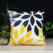 Exclusive Cushion Cover, Black, Yellow, Ash 18x18 Inch - 78315