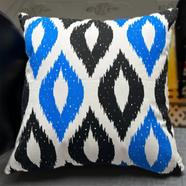 Exclusive Cushion Cover Blue And Black 14 x14 Inch - 79313