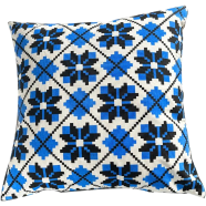 Exclusive Cushion Cover Blue And Black 14x14 Inch - 79154