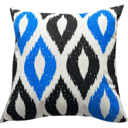 Exclusive Cushion Cover Blue And Black 14 x14 Inch - 79313
