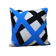 Exclusive Cushion Cover, Blue And Black 14x14 Inch - 78042