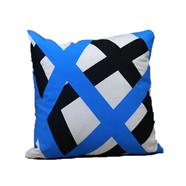 Exclusive Cushion Cover, Blue And Black 20x20 Inch - 78045
