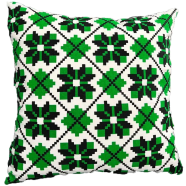 Exclusive Cushion Cover Green And Black 14x14 Inch - 79261