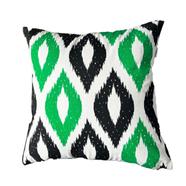 Exclusive Cushion Cover Green And Black 20x12 Inch - 79272