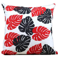 Exclusive Cushion Cover, Red And Black 18x18 Inch - 79214