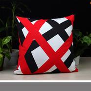 Exclusive Cushion Cover, Red And Black 18x18 Inch - 78252