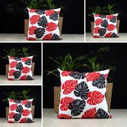 Exclusive Cushion Cover, Red And Black 18x18 Inch Set of 5 - 79220