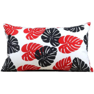 Exclusive Cushion Cover, Red And Black 20x12 Inch - 79217