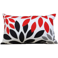 Exclusive Cushion Cover, Red, Black, Ash 20x12 Inch - 79036 icon