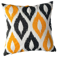 Exclusive Cushion Cover, Yellow And Black 14x14 Inch - 79251