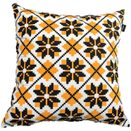 Exclusive Cushion Cover, Yellow And Black 16x16 Inch - 79241