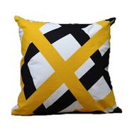 Exclusive Cushion Cover, Yellow And Black 18x18 Inch - 78027