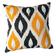 Exclusive Cushion Cover, Yellow And Black 16x16 Inch - 79252