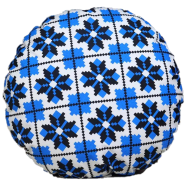 Exclusive Round Cushion Cover, Blue And Black 16x16 Inch - 79139