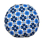 Exclusive Round Cushion Cover, Blue And Black 16x16 Inch - 79139