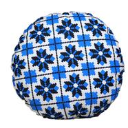 Exclusive Round Cushion Cover, Blue And Black 18x18 Inch - 79140