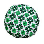 Exclusive Round Cushion Cover, Green And Black 20x20 Inch - 79149
