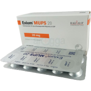 Exium MUPS 20 mg MUPS 10's Strip Tablet