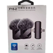 F15-2 Wireless Microphone 2 in 1 Collar Android and Iphone