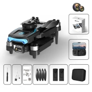 F169 WiFi FPV with Dual HD Camera 360° Obstacle Avoidance Optical Flow Positioning Brushless Foldable RC Drone Quadcopter RTF image