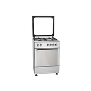FIESTA FF6402GXZM Standing Gas Cooker 4 Burners Stainless Steel Silver