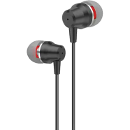FONENG T52 In-Ear Metal Wired 3.5mm Earphone With Mic - Black