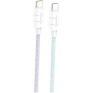 FONENG XS02 1.2M Braided 3A Type-C Cable- White 