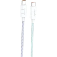 FONENG (XS02) 1.2M Braided Cable 60w And PD 27W Fast Charging Cable Type-C to Type-C- White