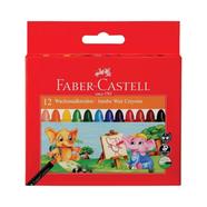 Faber Castell 12 Wachsmalkreiden Jumbo Wax Crayons