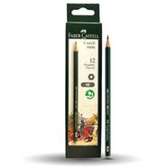 Faber-Castell- Castell 9000 Graphite Pencil 4B - 12Pcs
