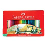 Faber Castell Classic Color Long Pencils Tin Box- 36 Pcs