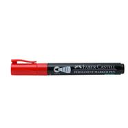 Faber Castell Permanent Marker Pen12 Pcs - Red Ink