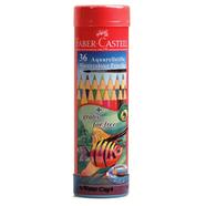 Faber Castell Watercolor Long Pencils (Round Tin And Incl. Brush) - 36 Pcs