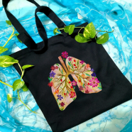 Fabric Tote Bag With Zipper 