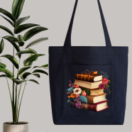 Fabric Tote Bag With Zipper and Pocket