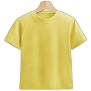 Fabrilife Kids Premium Blank T-Shirt - Yellow icon