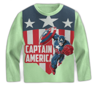 Fabrilife Kids Premium Full Sleeve T-Shirt - Captain America icon