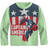 Fabrilife Kids Premium Full Sleeve T-Shirt - Captain America icon