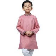 Fabrilife Kid's Premium Panjabi - Coral