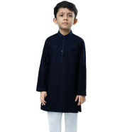 Fabrilife Kid's Premium Panjabi - Navy